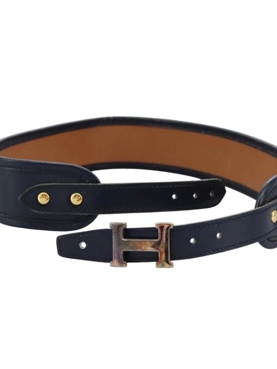 HERMES Constance Belt Leather Navy Auth am7633 main image 5